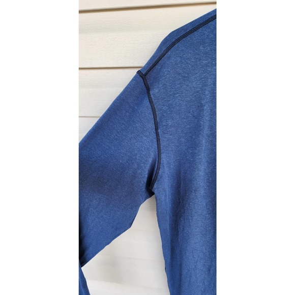 Men's‎ prAna 1/4 Zip Blue Pullover Mock Neck Sweatshirt XXL 2XL - Picture 3 of 5